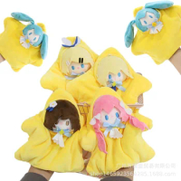 4 types Hatsune Miku Figure Plush Starry Night Plush Pendant Kawaii Cartoon Puppets Vocaloid Hand Finger Stuffed Toy Xmas Gift