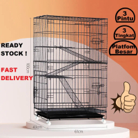 (C3) LARGE PLATFORM CAT CAGE 3 TIER 3 Level Cat Cage 60x42x100