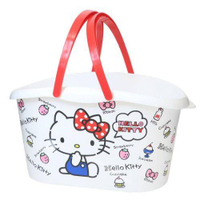 【震撼精品百貨】Hello Kitty 凱蒂貓~日本sanrio三麗鷗 KITTY塑膠手提籃-甜點*56495