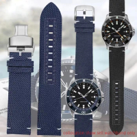Men Sport watchband For Mido M026.629 M026.430 Ocean Star Pilot Nylon canvas Genuine Leather bottom watch strap 22mm Accessories