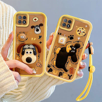 Ốp Điện Thoại di động hoạt hình 3D, chú chó dễ thương cho OPPO A73 5G, than bánh mắt thiên thần, gấu