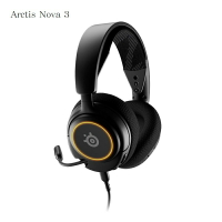 【最高折200+跨店點數22%回饋】SteelSeries 賽睿 Arctis Nova 3 RGB有線耳機麥克風 黑色