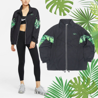 Nike 外套 NSW Jackets 女款 黑 森林綠 寬鬆 長袖 風衣外套 經典 DV3322-010