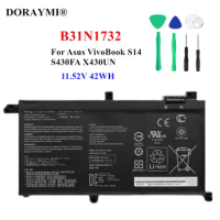 Original 11.52V 42WH B31N1732 Battery for Asus VivoBook S14 S430FA S430FN X430FA X430UF K430FA R430FA Replacement Batteries+Tool