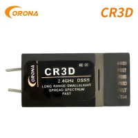 CORONA 2.4G CR3D 3-Channel Mini DSSS Receiver for CT8F/CT8J DSSS RF Modules