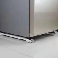 Useful Fridge Holder Easy to Move Load Bearing Iron Mobile Base Fridge Stand Mobile Roller Stand Moisture-Proof