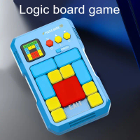 Slide Puzzle Game, Original 500+ Challenging Brain Teaser Puzzles, Children's and Teenagers' Toy, Tr