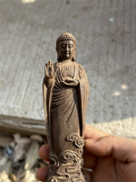 越南沉香木雕釋迦牟尼佛像擺件實木雕刻如來佛祖阿彌陀佛供奉擺設