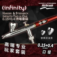 Airbrush 126543 For HARDER&amp;STEENBECK Infinity Two In One 0.15+0.4MM Caliber Model Tools Double Action High Quality Airbrush