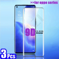 3/5Pcs full cover for OPPO Reno 5 4 3 pro plus 5G Tempered Glass phone screen protector protective Film on the glass smartphone