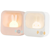日本代購 HITEMASA 兔子 感應 夜燈 HSD-N79 檯燈  LED燈 自動照明 護理燈 USB充電 臥室 樓梯
