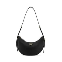 Prada Arqué Small Shoulder Bag Black Black