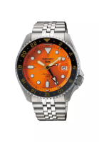 Seiko Seiko 5 Sports GMT SSK005K1 Automatic Men's Watch | Brown Dial with Silver Stainless Steel Band