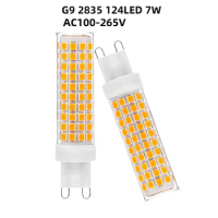 5pcs LED G9 Bulb 10W 124 LEDS AC110V 220V LED Corn Lamp Pendant Crystal Chandelier Ceilling Light 4000k Replace 70W Halogen Bulb