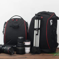 Multifunctional Camera Bags Large Capacity Camera Backpack Photography for Canon Nikon SLR Lens Tripod Backpac Customizable Logo