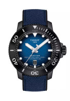 Tissot Seastar 2000 Professional Powermatic 80 Men's Blue-Black Rubber Bracelet and Graded Blue-Black Dial Automatic Watch