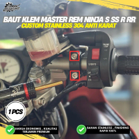 BAUT KLEM MASTER REM NINJA S SS R RR NEW OLD M6X25 CUSTOM STAINLESS ANTI KARAT(1PCS)
