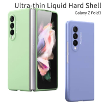 Ultra Thin Liquid Hard Folding Case for Samsung Galaxy Z Fold3 5G Fold 3 Drop Protection Cell Phone Cover