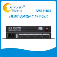 AMS-H1S4 4K 30Hz HDM Distributor LED Screens Video Splitter for Laptop TV Set-top Box Switch Switcher P4 P5 P6