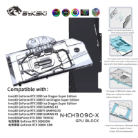 Bykski GPU Block For INNO3D RTX 3090 3080 ICHILL , Video Card Water Cooling / Full Cover Radiator , N-ICH3090-X