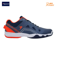 Sepatu Bulutangkis Flypower Losari 06 Sepatu Badminton Pria Wanita Navy Hot Orange White – Ringan, A