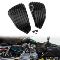 Motorcycle Left Right Side Battery Cover Guard For Harley Sportster 883 1200 XL 2004-2013 For Fairing Battery Cover