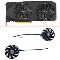 Cooling 87mm T129215SU RTX2060S RTX2070S RTX2080S Video Card Fan Replacement For ASUS Dual RTX 2060 2070 2080 SUPER EVO GPU