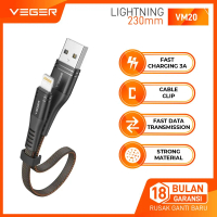 VEGER Kabel Data Cable Charger VM20 Lightning For iPhone & iPad 23cm
