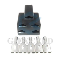2 Sets 5 Pin Auto High Current Connector High Power Harness AC Assembly Plug 6.3mm Female Sockets