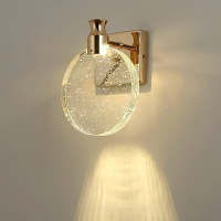 【免運】創意臥室客廳水晶壁燈 個性鏡前燈 浴室鏡櫃燈 LED床頭壁燈