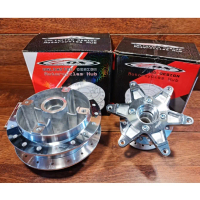 TROMOL SUPRA GTR 150 SET DEPAN DAN BELAKANG CHROME KILAT ORIGINAL ZOX