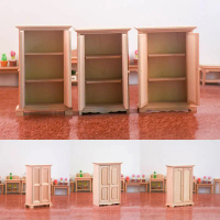 Mô hình nhà búp bê thu nhỏ tỷ lệ 1:12 gồm tủ quần áo, tủ/cabin, tủ/cabin, tủ/cabin và phòng ngủ