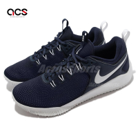 Nike 排球鞋 Zoom Hyperace 2 男鞋 氣墊 避震 包覆 支撐 運動訓練 深藍 白 AR5281-400