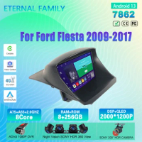 Android 13 7862 For Ford Fiesta 2009-2019 Multimedia No DVD Car Vehicle Monitor Lettore GPS Autoradio Navigation Stereo Radio BT