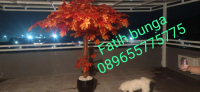 POHON MAPLE KANADA OREN/HIJAU/POHON PLASTIK/BUNGA HIAS/TANAMAN PLASTIK