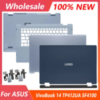 New For ASUS VivoBook 14 TP412UA SF4100 TP412FA Lapatop LCD Back Cover Palmesrt Lower Bottom Case Hinges A C D Panel Palm rest