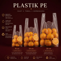 [1pack] Plastik PE Bening Transparan Berbagai Ukuran