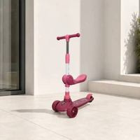 OEM SK-M290 Mainan Anak Skuter Otoped Sepeda Duduk 3 Roda 2in1 Ada Musik Lagu Lampu Scooter Anak rod