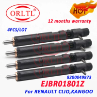 4 PCS Fuel Injector Nozzle EJBR01801Z 8200049873 Euro 3 Diesel Injector EJB R01801Z for RENAULT CLIO,KANGOO NISSAN ALMERA