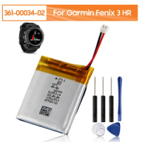 Replacement Watch Battery 361-00034-02 For Garmin Fenix 3 Fenix3 F3 HR GPS Sports Watch 290mAh