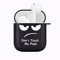 Simple Text Dont Touch Pods Case For Apple Airpods 1 2 3 Creative Soft Silicone Earphone Cover Headphone Cases For Air pod Pro 3