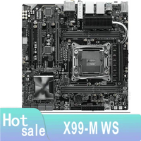 X99-M WS Original Used Desktop X99 X99M 2011 Socket LGA 2011 Core i7 LGA2011 V3 DDR3 Motherboard