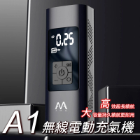 【AMA】豪華無線自動打氣機 電動充氣機(萬用四合一 汽車 機車 自行車 球類)