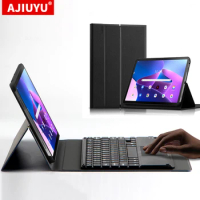 AJIUYU Keyboard Case For Lenovo Tab M10 Plus 3rd Gen 10.6 inch TB-125FU Tablet Case Bluetooth Keyboard Protect Cover Smart Case