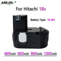 18V 4.8/6.8/9.8/12.8Ah Suitable For Hitachi BCL1815 BCL1830 BCL1840 Drill Bit Replacement Tool Battery
