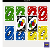 [ส่งฟรี] สติกเกอร์สำหรับติดบัตร ATM BTS MRT VISA สกินการ์ด [ STICKER SKIN CARD ] ลาย : Uno Card Game