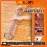 1.0mm / 1.5mm Thickness Transparent PVC Table Mat Waterproof Plastic Table Cover Table Mat Table Lin