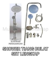 SHOWER TIANG BULAT SET LENGKAP/ SHOWER MANDI / SHOWER TI