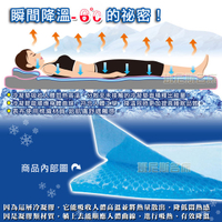 【班尼斯國際名床】~日本熱賣~冰Cool降溫↓涼感凝膠床墊(1大+兩小)！取代涼蓆!70*140cm