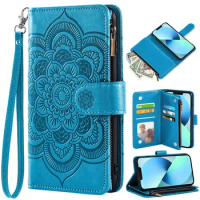 Flip Leather Zipper Pocket Wallet Multiple Card Slots Stand Phone Cover For Motorola Moto Edge Plus 5G UW 2022 30 Pro X30 G72 4G